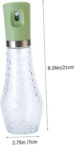 Bouteille pulvérisatrice en verre durable anti-fuite pour cuisine, compatible lave-vaisselle, outil de cuisson domestique à pression pour contrôle de l'huile et atomisation du soja - Product Image 1