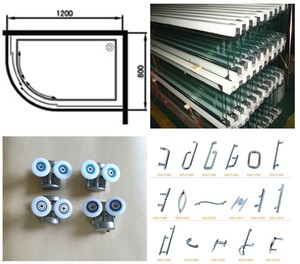 Panel de <span class=keywords><strong>ducha</strong></span> de acero inoxidable con marco de 304, panel de cristal para baño, hecho de fábrica, alta calidad - Product Image 5