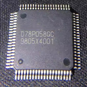 Microcontrôleur UPD78P058GC, mémoire ROM de programmation, circuit intégré, CI automobile - Product Image 1