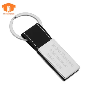 Tùy Chỉnh Lưu Niệm Keychains Laser Khắc Văn Bản Cá Nhân Chất Lượng Da Kim Loại Keychain