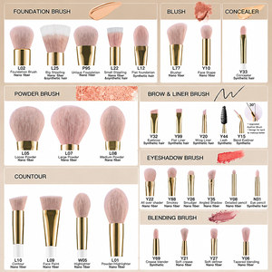 Makeup Brush Set High Quality Classic White Full Face Professional Makeup Brushes Factory Produce Fast Shipping - Product Image 5