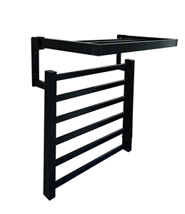 Sèche-serviettes électrique mural et sur pied en aluminium chauffant à sec avec réglage de la température et <span class=keywords><strong>minuterie</strong></span> 0-24 - Product Image 1