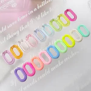 Home DIY New Design Nail Art Supplies Nail Jelly Candy Color Ring buckle Nails Accessories Art