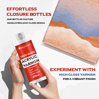 Vernis acrylique TIMESRUI 120 ml, scellant transparent liquide, vernis UV résistant à l'humidité pour projets artistiques, artisanat, scellement