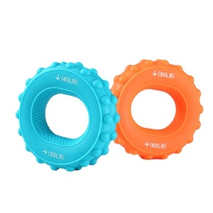 Doble fuerza de silicona círculo mano agarre Fitness dedo pinza muñeca fuerza entrenamiento resistencia anillo - Product Image 4