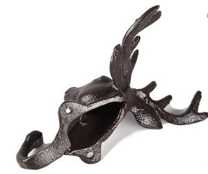 In ghisa testa di <span class=keywords><strong>cervo</strong></span> a <span class=keywords><strong>parete</strong></span> singola appendiabiti per cappotti borse cappelli asciugamani chiavi rustiche retrò casa decorativa regalo - Product Image 4