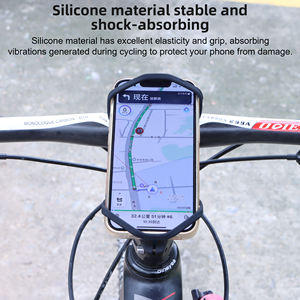 ที่วางโทรศัพท์ซิลิโคนยืดหยุ่นสำหรับจักรยานไฟฟ้าที่วางโทรศัพท์มือถือสำหรับจักรยานกีฬาจักรยาน - Product Image 4