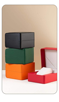 Boîte à montres en cuir de qualité supérieure avec coussin doux pour hommes et femmes, rangement pour montres-bracelets, logo personnalisé disponible