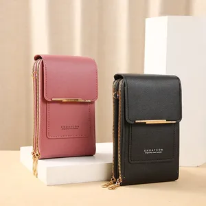 Sacs <span class=keywords><strong>pour</strong></span> Femmes Portefeuilles en Cuir Souple Sacoche à Écran Tactile <span class=keywords><strong>pour</strong></span> Téléphone Portable Bandoulière Sac à Main Travers <span class=keywords><strong>pour</strong></span> Femme Sacs <span class=keywords><strong>pour</strong></span> Femmes Pas Chers - Product Image 2