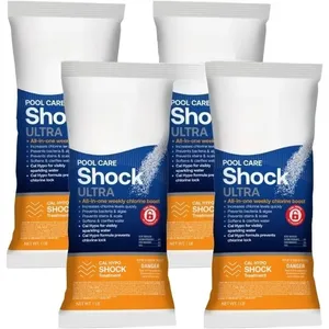 Cuidado de Piscinas Shock Ultra Pool Chemical Cal Fórmula Hipo 4 Paquetes - Product Image 1