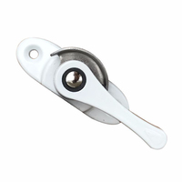 Serrure de fenêtre en plastique acier fermoir croissant serrure moderne porte et fenêtre poignées prix usine coulissante en alliage d'aluminium 2 ans CN;JIN
