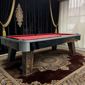 Tables de <span class=keywords><strong>billard</strong></span> et de pool professionnelles d'intérieur en bois massif de chêne et de noyer, sur mesure, 7/8/9 pieds, sans fonction de retour de balle - Product Image 1