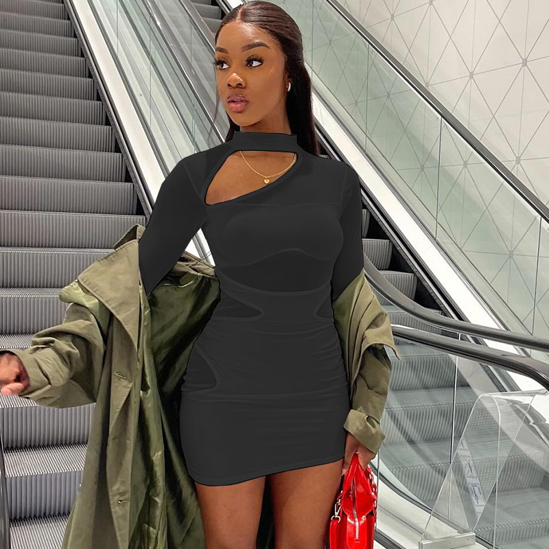 Women Hollow Long Sleeve Sexy Mesh Patchwork Dress| Alibaba.com Women Hollow Long Sleeve Sexy Mesh Patchwork Dress| Alibaba.com