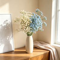 Gypsophile artificielle réaliste au toucher doux, tige longue unique, pour décoration intérieure, remise de diplôme, Saint-Valentin, mariage