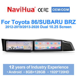 NaviHua pour Toyota 86 2012-2020/Subaru BRZ 2013-2020 : mise à niveau CarPlay, navigation GPS, lecteur multimédia, autoradio, écran tactile Android - Product Image 1