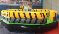 Hualong Jeu d'aventure gonflable Machine de saut rotative Eliminator Sweeper Meltdown Wipeout pour 10 personnes en bâche PVC