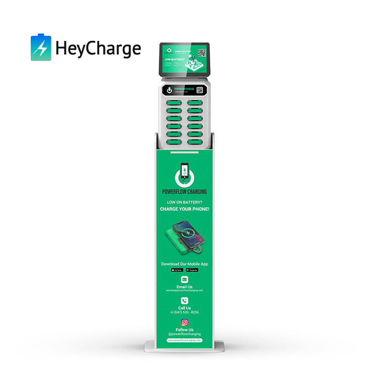 Station de charge à 12 emplacements avec écran