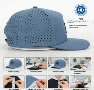 Бейсболки камуфляжные на заказ с 5 панелями, полиэстеровые кепки с резиновой нашивкой-логотипом, производство OEM на фабрике в Цзиньчжоу, Китай, низкий MOQ, быстрый отклик - Product Image 4