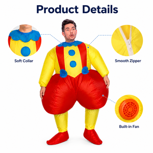 Disfraz Inflable <span class=keywords><strong>de</strong></span> <span class=keywords><strong>Payaso</strong></span> Divertido para Adultos, Traje <span class=keywords><strong>de</strong></span> Navidad con Dibujos Animados, Disfraz Inflable para Halloween - Product Image 3