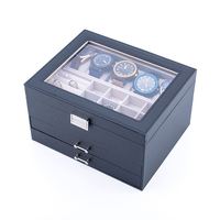 Boîte de rangement pour bijoux en velours et cuir PU avec serrure, pour boucles d'oreilles, bagues et colliers, vente en gros RTS