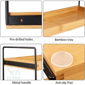 3 Tier <b>Bathroom</b> Organizer Countertop, Bamboo <b>Bathroom</b> Counter <b>Shelf</b>, <b>Bathroom</b> Counter Storage Organizer - Product Image 2