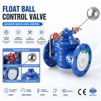 Válvula de Control Remoto 100X DN50-DN300 PN16 de Hierro Dúctil EPDM para Control de Nivel de Tanque de Agua con Piloto Hidráulico de Acero Inoxidable