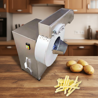 Commerciële Elektrische Frituursnijmachine Taro Aardappelsnijmachine Voor Chips