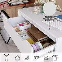 Offre Spéciale simple blanc 4 tiroirs armoire chambre commode design bois commode pour chambre large commode