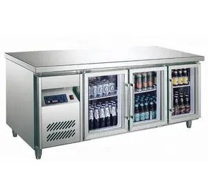 Equipamento de refrigeração, mesa de geladeira superior sob bancada congelar/refrigerador comercial