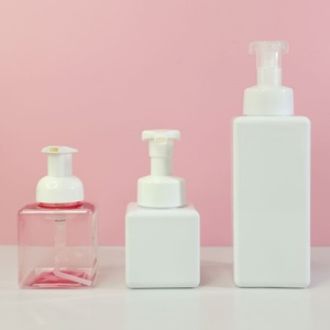 In Stock Cosmetic Cleansing Foam Shampoo Container 250 ml 750 ml <b>Pump</b> PETG square Foam <b>Bottle</b> - Product Image 4