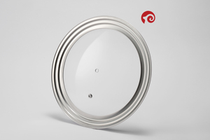 Đa chức năng có nắp đậy phổ đồ nấu nướng thủy tinh nắp với màu tay áo/banderol và núm cho Frying <span class=keywords><strong>Pan</strong></span> - Product Image 2