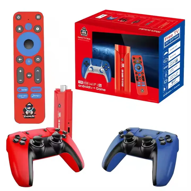 G1 Retro 4K TV Stick and Game Stick 2 in 1 36000 Retro 3D Games 64GB TV HD Video Game Console Classic Gaming Console for PSP PS1