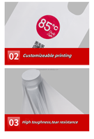 Sacs en plastique transparents personnalisables de T-shirt de LDPE de HDPE poly sacs imprimés jetables de supermarché pour des expositions
