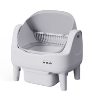 Caja de Arena Inteligente Automática para Gatos OEM con Autolimpieza, Control por WiFi y APP, 68L Máx., Contenedor de Residuos de 9.8L, Sensor de Seguridad, Proveedor de Marca Privada