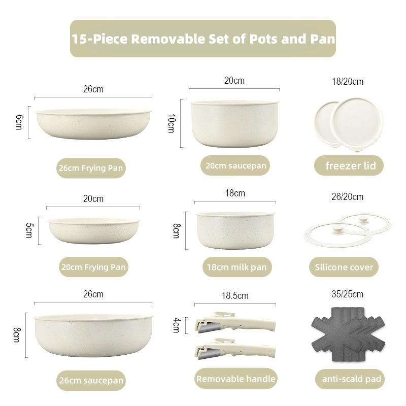 Set de 15 piezas desmontable