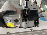 Machine à coudre surjeteuse à plat à aiguille unique 2502 pour matériau en fer surligné à bord de tapis avec composants de base engrenage moteur