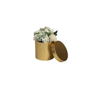 Boîte d'emballage de boîte à fleurs de forme ronde de petite taille de haute qualité à quantité minimale de commande bas
