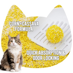 Échantillons Gratuits Litière pour Chat Biodégradable Organique à Base de Maïs et de Manioc, Écologique, Sans Poussière, Absorption Rapide - Product Image 2