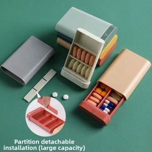Jh Medibox - Estuche Semanal Personalizado con Logotipo, a Prueba de Niños, Organizador de Viaje, Pastillero de PP Multicolor para Vitaminas y Gomas Dentales para Mujer - Product Image 2