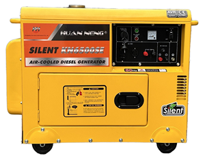 無声電気ディーゼル発電機5KW 10KW 220V定格電圧60HZ周波数ポータブル三相ブラシレス2KW - Product Image 1