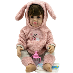Poupée <span class=keywords><strong>Espagnole</strong></span> Parlante et Enregistrable de 55 CM, Langue Personnalisée, Bébé Poupée en Silicone - Product Image 2