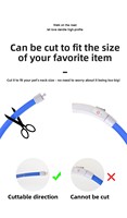 Collier LED pour chien, rechargeable par USB, taille réglable, collier lumineux étanche, 3 modes clignotants pour la sécurité des promenades nocturnes