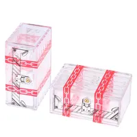 Caja de plástico transparente IQ Box, truco de magia, cajón secreto, aprendizaje, juguetes educativos, accesorios de magia, juguetes de inteligencia, 1 ud.