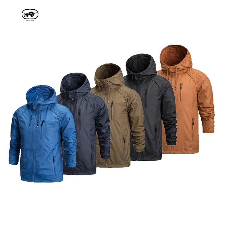 New RUINIU Custom-Made ODM/OEM Spring Fall Softshell Mens Outerwear Windbreaker Jacket Waterproof Coats With New Patterns