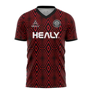 HEALY T-shirts en polyester respirant à séchage rapide, sublimation, blancs, personnalisables, maillots de sport rétro, t-shirts de football pour hommes - Product Image 3