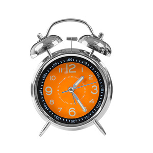 Student Alarm <b>Clock</b> Silent Quartz <b>Desk</b> <b>Clock</b> Circular Metal Design For Back To School - Product Image 2