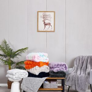 Mantas de Arcoíris Personalizadas al por Mayor de Zhengtai, Mantas de Burbujas Suaves y Esponjosas para Invierno - Product Image 5