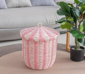 Panier <span class=keywords><strong>de</strong></span> rangement tissé panier <span class=keywords><strong>de</strong></span> <span class=keywords><strong>fruits</strong></span> <span class=keywords><strong>de</strong></span> bureau maison stockage jouet <span class=keywords><strong>décoration</strong></span> - Product Image 4