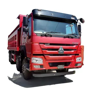 มือสอง Sinotruk HOWO 8X4 ราคาโรงงานไนจีเรียดีเซลเชื้อเพลิง camion รถดัมพ์รถบรรทุกรถบรรทุกสําหรับขาย