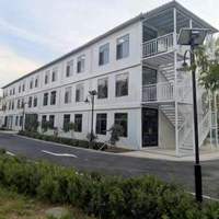 Maison conteneur pliable moderne en acier, 2 ou 3 chambres, préfabriquée, 20ft 30ft 40ft, avec salle de bain, panneau sandwich, pour entrepôt et salon